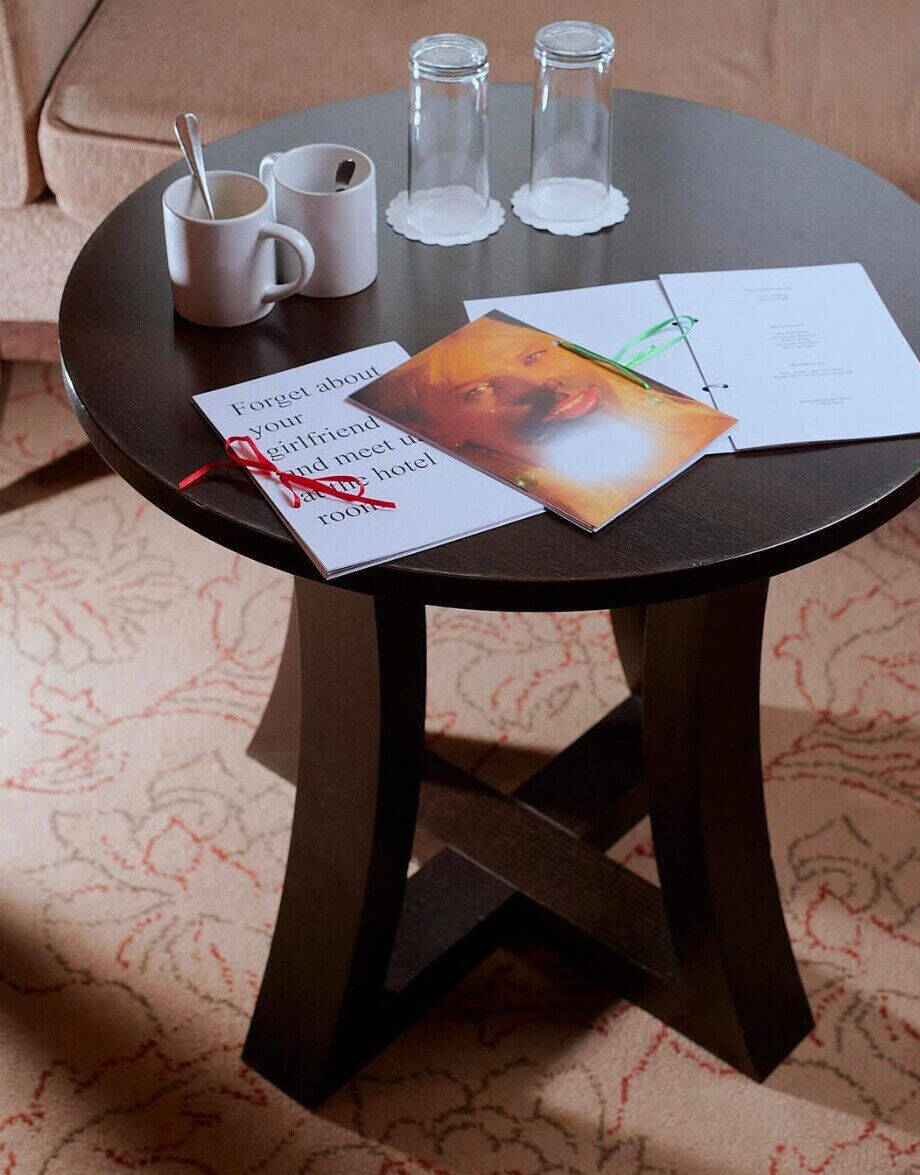 Forget about your girlfriend and meet us at the hotel room